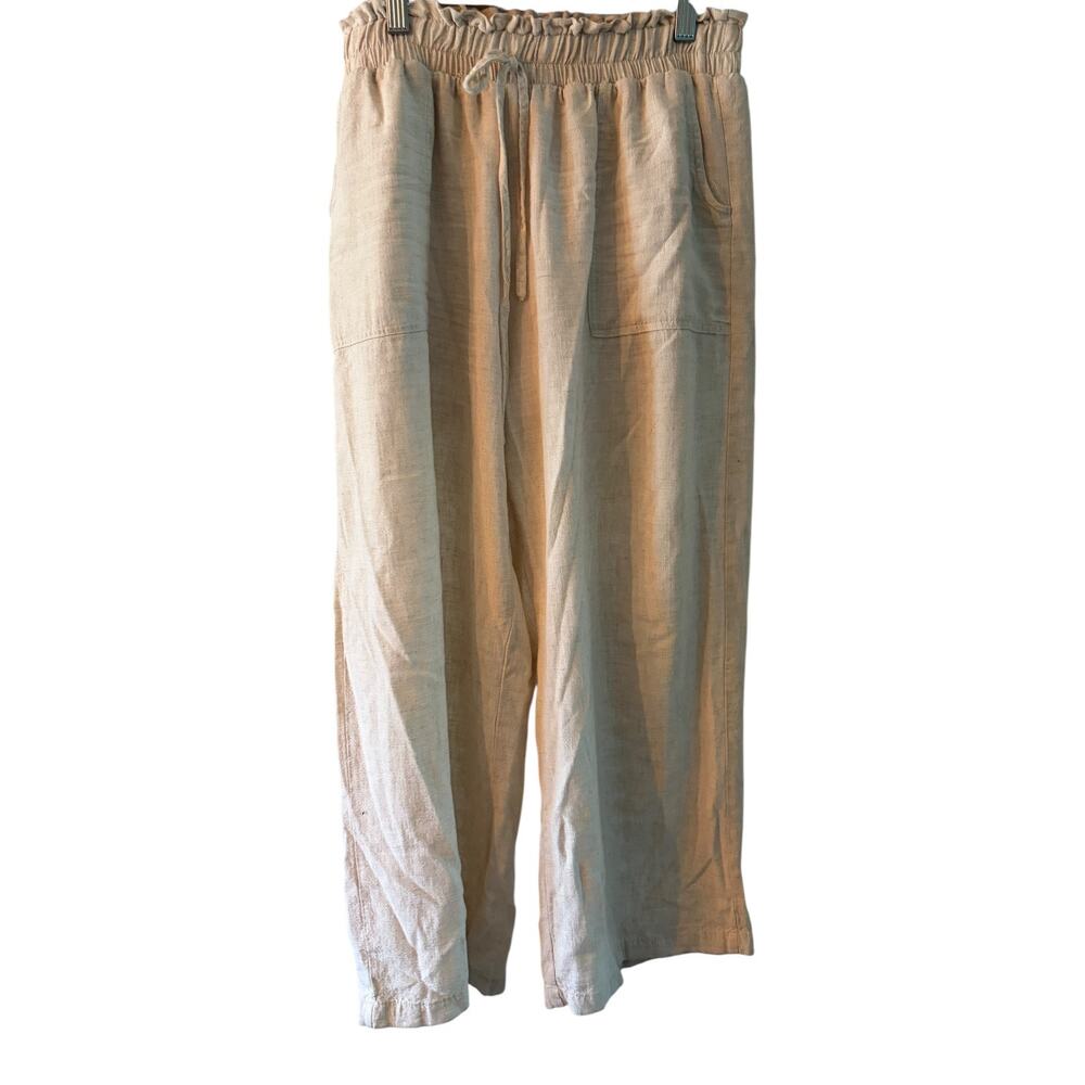 Liz & Co. linen pants sz large - Picture 2 of 5